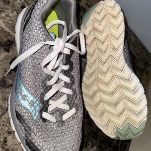 Saucony Women's Athletic Shoes in Gray and Light Blue